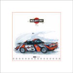 Porsche 911 Ice Race, 30 x 30 cm, limiterte Edition
