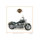 Harley Davidson, Giclée, 30 x 30 cm