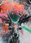 Deer Vivid by Ilona Griss Schwärzler 140 x 100